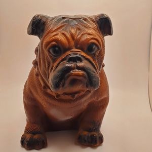 Mack trucks vintage 70s bulldog hard plastic piggy bank some bottom flaws